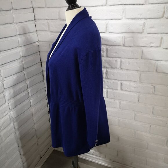 Premise Studio Ladies Size Large Purple 3/4 Sleeves Lightweight Open Cardigan - Picture 4 of 8